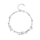 thumbnail image 1 of S925 Pulsera de plata esterlina Estrella creativa Brazalete de doble capa Joyería de moda Cadena de muñeca delicada para mujer, 1 of 7