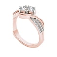 thumbnail image 2 of 1/2 Carat T.W. Diamond 10kt Rose Gold Two-Stone Bypass Band, 2 of 5