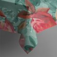 thumbnail image 5 of Pioneer Flower Floral Print Pattern Square Tablecloth,Waterproof Square Table Cover,Wipeable Spillproof Washable Table Cover for Home Kitchen Party Decor 52"x52"(132x132cm), 5 of 6