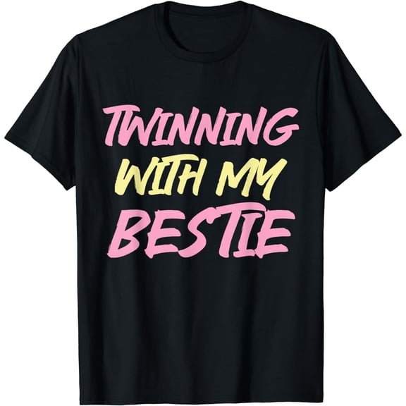 Funny Twins Day Twin Matching Twins Women Girls T-Shirt