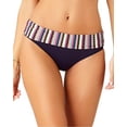 thumbnail image 3 of Anne Cole Women's Fold-Over Band Bottoms Swimsuits, Navy/Multi, X-Small, 3 of 4