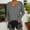 Grey, variant on Women's Long Sleeve Shirts 2025 Trendy Casual Crew Neck Solid Basic Tees Beach Vacation Loose Fit Workout Tops Outfit Clothes