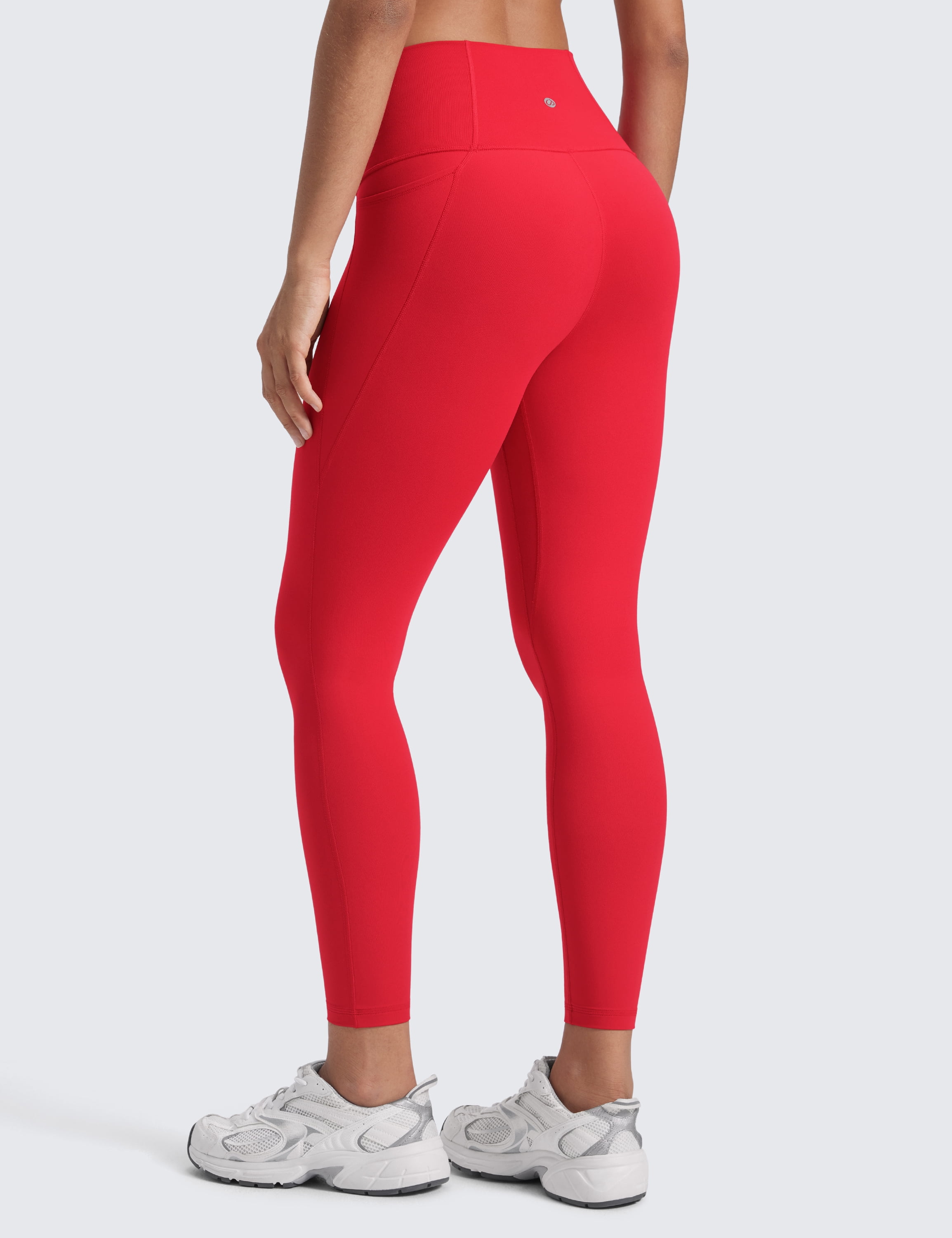 CRZ YOGA Womens Butterluxe Workout Leggings 25 Inches High Waisted Yoga Pants with Pockets