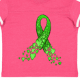 thumbnail image 4 of Inktastic Mental Health Awareness Ribbon with Green Hearts Boys or Girls Toddler T-Shirt, 4 of 5