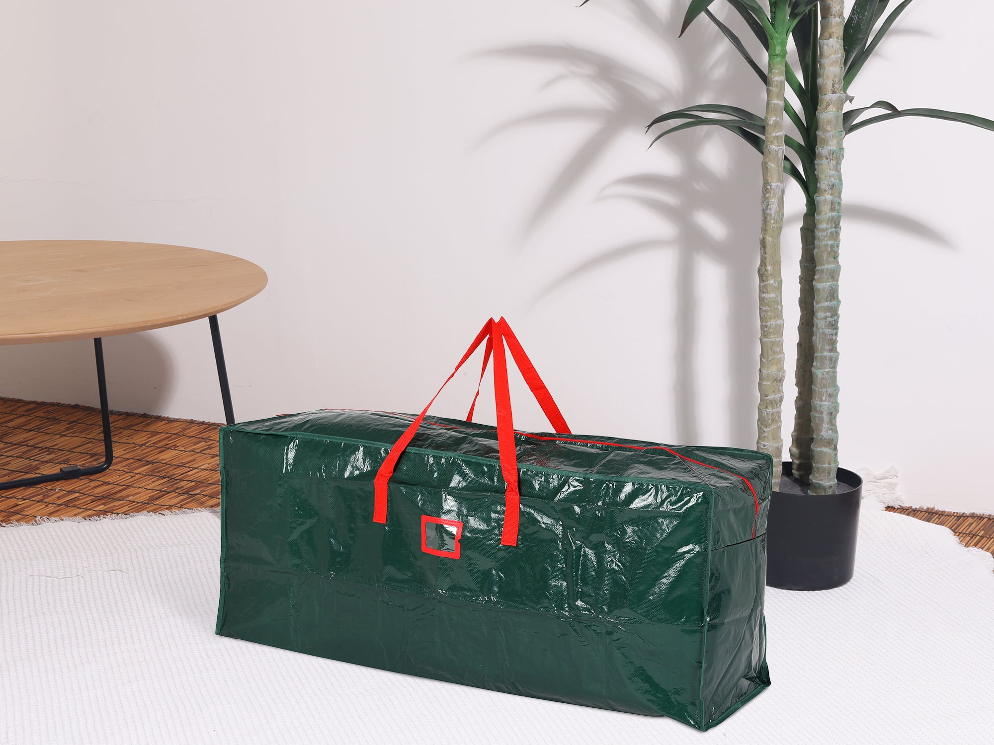 Unique Bargains Foldable Moving Storage Bags for Closet Organizers Green Red 48x19.5x15in