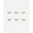 thumbnail image 3 of 6pcs 18g 2.5mm Nose Rings Studs for Women Clear CZ Nose Studs Gold Coated 6.5mm Length L Shaped Nostril Piercing Jewelry 18 Gauge Nose Jewelry Surgical Steel L Bend Nose Stud, 3 of 4