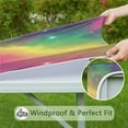 thumbnail image 6 of Colorful Tie Dye Nebula Pattern Square Fitted Tablecloth with Elastic Edge,Square Table Cover,Washable Elastic Table Cover for Home Kitchen Party Decor 34"x34", 6 of 6