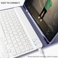 thumbnail image 2 of Timoom Étui Clavier pour IPad 10.2 Pouces IPad 8e Génération (2020) / IPad 7e Génération (2019) Étui Clavier 10.2 Pouces avec Support pour Crayon, Dos en TPU Souple, Clavier Bluetooth Sans Fil 10.2 Pouces Pouces, 2 of 8