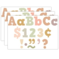 Teacher Created Resources Terrazzo Tones 4" Bold Block Letters Combo Pack, 230 Pieces Per Pack, 3 Packs