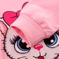 thumbnail image 4 of Toddler Girls Cat Hoodie Pullover Sweatshirt Casual Pink Crewneck Long Sleeve Clothes Toddler Hooded Tops (8210-2T), 4 of 6