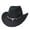 Z02-Black, variant on YAYUBA Western Cowboy Hat for Men and Women - Elegant Suede Panama Hat Adjustable Soft Cowgirl Hat for Outdoor Activities with Wide Edge,Purple