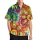 thumbnail image 3 of Blusas estampadas con flores coloridas y estampado completo para hombres, ropa para vacaciones en la playa, camisetas de manga corta con estampado floral brillante en 3D, 3 of 5