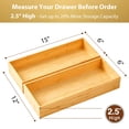 thumbnail image 2 of Organizador de utensilios de cocina Umilife Bamboo extra alto, 15 x 6 x 2,5 cm, 2 of 6