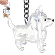 Dog Fur Keepsake, Dog Hair Collector Keychain, DIY Pet Fur Memory Capsule, Cute Dogs Hair Collector Keychain, Transparent Refillable Pet Furs Keepsake Storage, Gifts for Pet Lovers, Style A