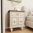 thumbnail image 4 of MDQMD White Nightstand Set of 2- Nightstand with 2 Drawers,Wooden Bedside Table with Vintage Handle for Bedroom, 4 of 8