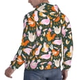 thumbnail image 6 of Pofeuu Roosters and Chicks Print Mens Casual Hooded Collar Drawstring Hoodies Pullover Sweatshirts Casual Long Sleeve Shirts-XX-Large, 6 of 7