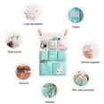thumbnail image 4 of Household Cotton Linen Hanging Storage Bag Wall Shelf Closet Hanging Storage Organizer Over Door Pocket Pouch Kitchen Organizer, 4 of 10
