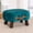 Teal, variant on Small Curved Foot Stool with Handle, Gray Velvet Footstool and Ottomans, Modern Foot Rest with Wooden Legs, Step Stool with Padded Seat for Couch, Living Room