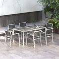 thumbnail image 2 of Outsunny 7 Pieces Patio Dining Set for 6 with Stackable Chairs for Garden, 2 of 10