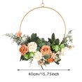 thumbnail image 3 of New Mother's Day Wreath Retro Rose Simulation Wrought Iron Wreath Home Decoration Wall Hanging, 3 of 7