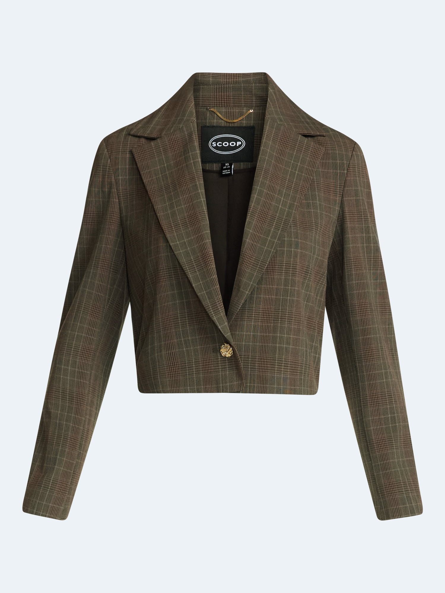 Scoop Women's and Women's Plus Ribbed Back Blazer, Sizes XS-4X