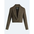 thumbnail image 5 of Scoop Women's and Women's Plus Ribbed Back Blazer, Sizes XS-4X, 5 of 6
