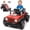 Red, variant on Xuanlur 2-in-1 12V Kids Ride On Building Block Car, Electric Truck Car/Kart-Switch Freely, DIY Assembly Electric Toy with Parent Remote Control, Toddler Gift Car for Boys Girls Ages 2-4, Blue