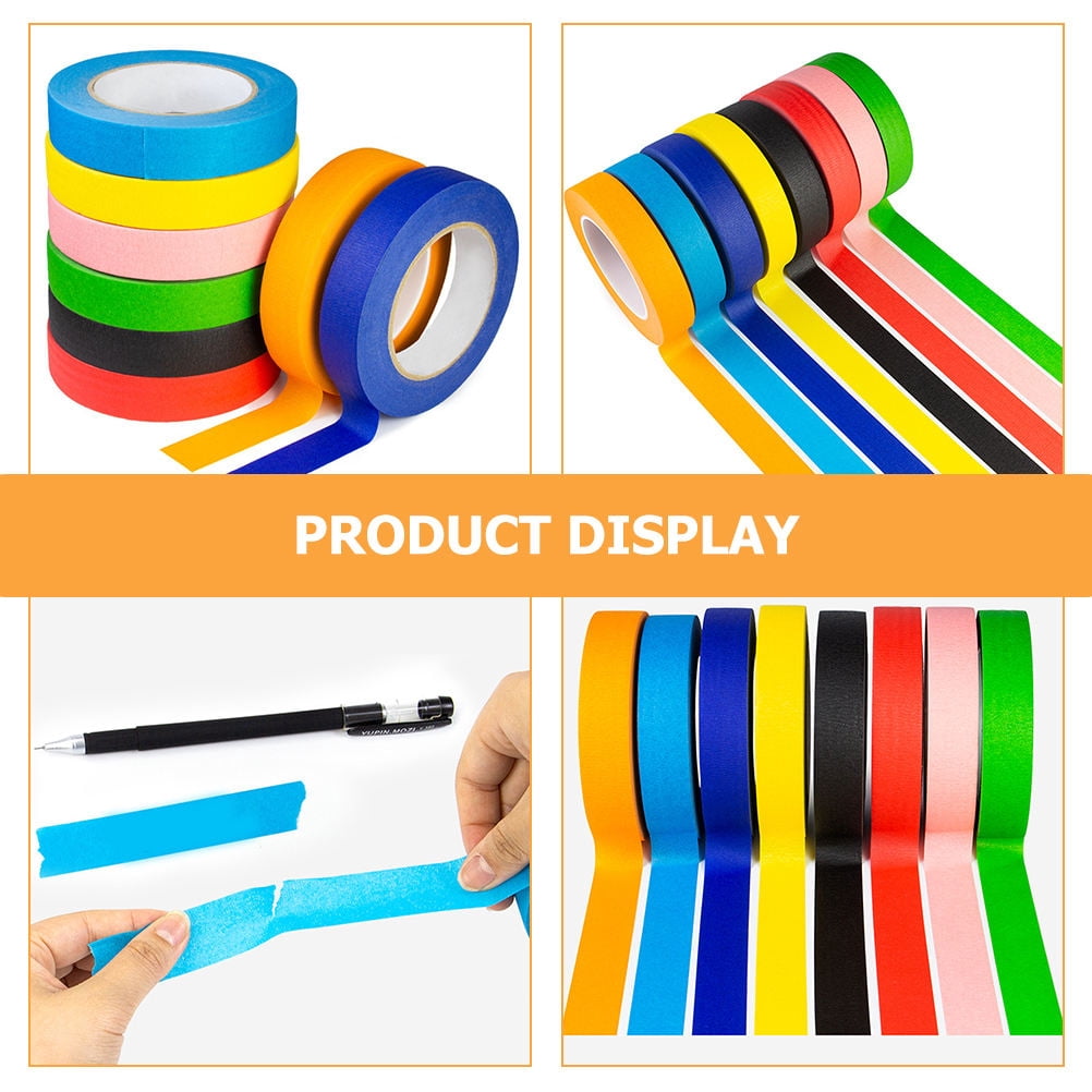 OUNONA 16 Rolls  DIY Washi Tapes Art Crafts Scrapbooking Tapes Scrapbook Tearable Tapes