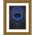 thumbnail image 1 of Sommers, Mindy 18x24 Gold Ornate Wood Framed with Double Matting Museum Art Print Titled - Peacock Feather Portrait, 1 of 4