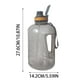 thumbnail image 3 of Botella deportiva de gran capacidad de 2,2 L | Hervidor de agua con pajita, antifugas y sin BPA para hombres y mujeres | Termo de hidratación duradero y reutilizable para gimnasio, senderismo,, 3 of 5