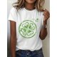 thumbnail image 1 of Ladies' Clover Fashion Printed T-shirt Tee For Adult, Men, Women, Teen, Teenager, Adolescent, Youth, 1 of 7