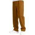 thumbnail image 2 of Letdown Boys Sweatpants Athletic Wide Leg Open Bottom Workout Kids Clothes Boys Joggers with Pocket and Drawstring (Brown, 9-10 Years), 2 of 6