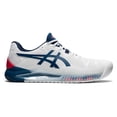 thumbnail image 3 of Asics Men`s GEL-Resolution 8 Tennis Shoes White and Mako Blue (  7   ), 3 of 5