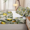 thumbnail image 5 of Erosebridal Coastal Bird Animals Zipper Full Size Comforter Sets with Fitted Sheet and 2 Pillowcases,Elegant Floral Branch Zipper Bedding Set,Beige Yellow,Reversible,4pcs, 5 of 8