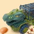 thumbnail image 5 of LeeQinersw 2 Pack Large Toy Dinosaurs Transport Car Carrier Pull Back Toy Birthday Gift, 5 of 5
