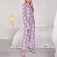 thumbnail image 3 of Pofeuu Sheeps Print Womens Pajamas Set Long Sleeve Sleepwear Button Down Nightwear Soft Pj Lounge Sets Button Down Pajamas Women-Medium, 3 of 7