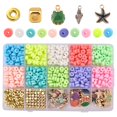 thumbnail image 4 of Juego de arcilla polimérica Gloria para mujeres y niñas accesorios para joyas 600 piezas 10 colores Colgante de joyería, 4 of 9