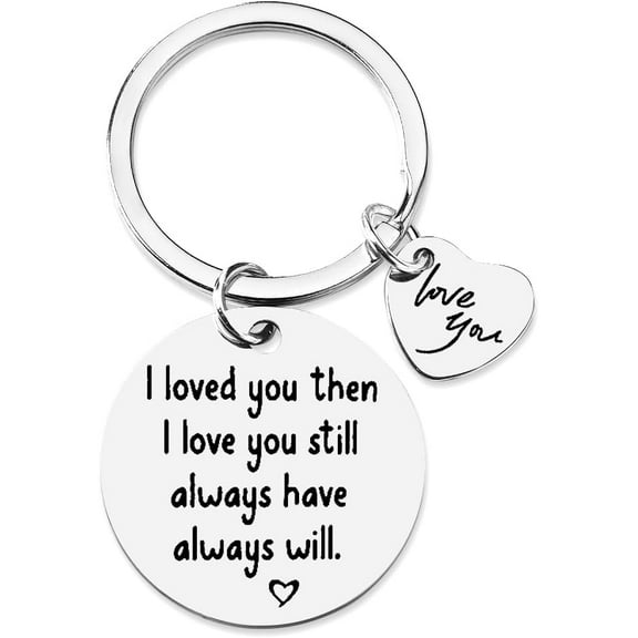 Couple Gifts Keychain for Boyfriend Girlfriend I Love You Gift for Him Her Valentines Day Birthday Gifts for Husband Wife Anniversary Christmas Gift for Hubby Keyring