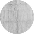thumbnail image 1 of Ahgly Company Indoor Round Solid Gray Modern Area Rugs, 5' Round, 1 of 1