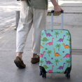 thumbnail image 3 of Light Blue Dinosaur Palm Pattern Luggage Cover Fashion Suitcase Cover Baggage Covers Fit 25-28 Inch Luggage (Go Travel), 3 of 5