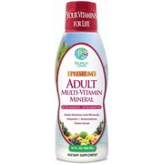 Tropical Oasis - Daily Multivitamin for Adults | Premium Liquid Multivitamin & Mineral Supplement - 125 Total Nutrients of Vitamins, Minerals, Amino Acids, & Herbs | 16 fl oz, 32 Servings