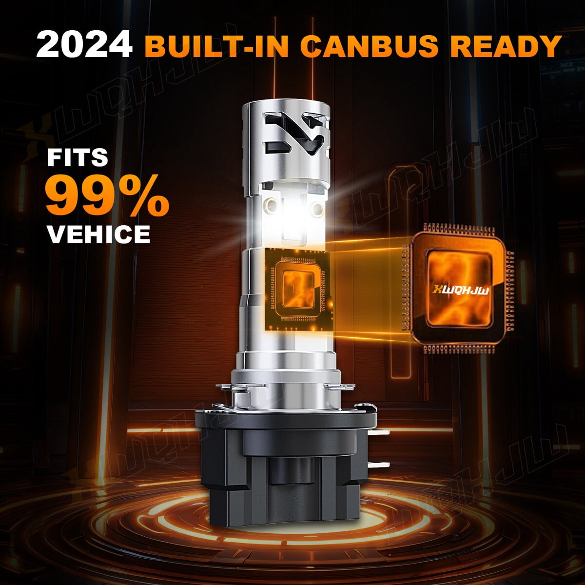 2x H11B LED 120W 12V Low-Beam Car/Truck Headlight Bulbs Bright Light 6500K