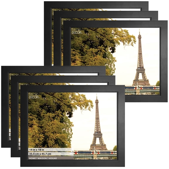 Studio Decor Home Studio Black Frame, 6 Pack