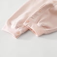 thumbnail image 7 of Ulanda Baby Coming Home Outfit Boy Girl Cotton Long Sleeve Romper Jumpsuit Plain One-Piece Clothes (Pink, 12-18 Months), 7 of 7