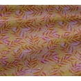 thumbnail image 6 of oneOone Viscose Jersey Pale Orange Fabric Leaves Dress Material Fabric Print Fabric By The Yard 60 Inch Wide, 6 of 7
