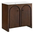 thumbnail image 2 of Modway Appia 36" Bathroom Vanity in Walnut White, 2 of 10