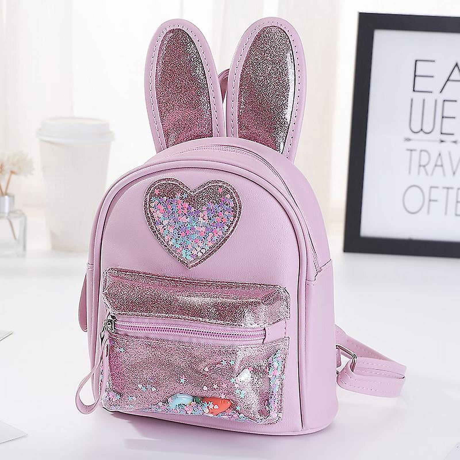 Children Small Backpack Purse Cute Leather School Bags For Kids Girl Princess School Backpack Bag Back Pack Mochila Feminina