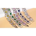 thumbnail image 3 of Silver Plated Yellow CZ Big Heart Shape Bracelet for Women Brides Weddings Gift, 3 of 9