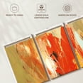 thumbnail image 6 of Elephant Stock Tree Changes Wall Art - Horizontal Multi Panel Canvas - Living Room Wall Decor - Abstract Multi Panel - Orange And Beige Decor By Martin Shire - 56" x 27", 6 of 8
