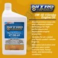 thumbnail image 2 of Nitro Lubricants 5W-40 4 Stroke Engine Oil – Semi-Synthetic, 1 Quart (4-Pack), 2 of 9